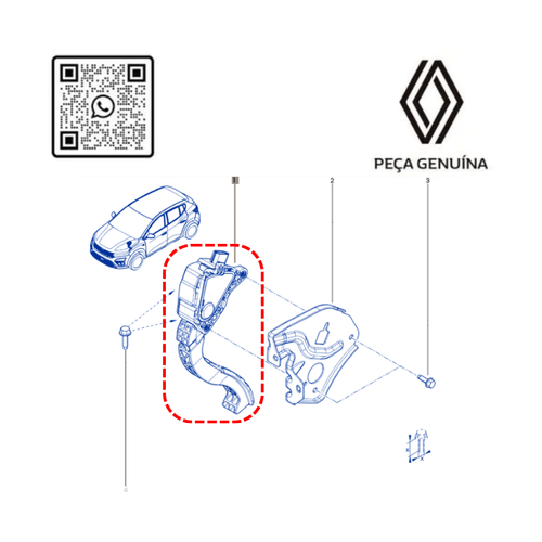 RN 00912R 180100912R PEDAL DO ACELERADOR - 5